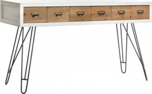 DKD Home Decor Konsola DKD Home Decor Jodła Naturalny Metal Biały (140 x 40 x 77 cm) 1