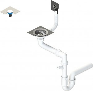 Zlewozmywak Kuchinox Zlewozmywak Granitowy + Bateria + Syfon + Preparat SHIRE 10