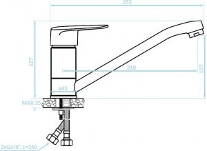 Bateria kuchenna Kuchinox Sagra stojąca czarna (KCH162656/ALL) 2