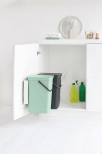 Kosz na śmieci Brabantia Kosz szafkowy Sort&Go 2x16l Jade Green/ Grey 214462 3
