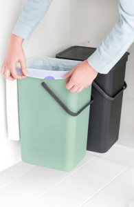 Kosz na śmieci Brabantia Kosz szafkowy Sort&Go 2x16l Jade Green/ Grey 214462 6