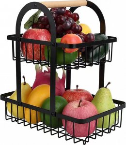 Elitehoff KOSZYK PIĘTROWY NA OWOCE PRZYPRAWY LOFT E-8104 2