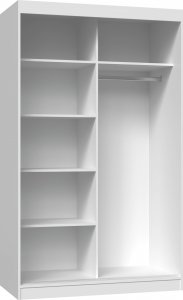 Topeshop Szafa przesuwna Iga 120 CM drzwi 2 lustra biel (IGA 120 LUS BI) 3