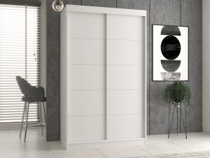 Topeshop Szafa przesuwna IGA 120 cm biała 5