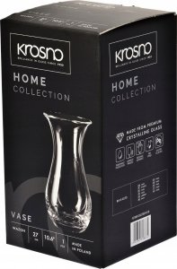Krosno Wysoki rozchylany wazon Home KROSNO 27cm szklany 2