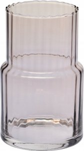 Krosno Jasnobrązowy wazon szklany KROSNO Synergy 20cm malowany 1