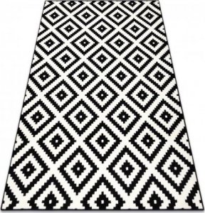 Dywany Łuszczów Dywan BCF Morad RUTA Romby, geometryczny - czarny / krem, 300x400 cm 1