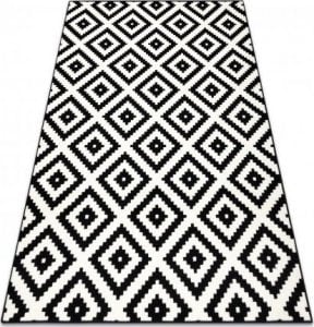 Dywany Łuszczów Dywan BCF Morad RUTA Romby, geometryczny - czarny / krem, 240x340 cm 1
