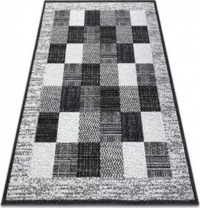 Dywany Łuszczów Dywan BCF Morad RAFIA Prostokąty, geometryczny - szary, 60x110 cm 1