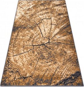 Dywany Łuszczów Dywan BCF Morad PIEŃ drzewo drewno - szary / beż / stare złoto, 160x220 cm 1
