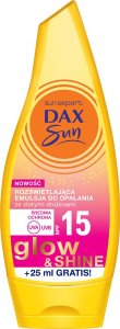DAX Dax Sun Rozświetlająca Emulsja do opalania Glow&Shine SPF15 175ml 1