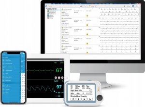 Viatom Monitor zdrowia lekarski: EKG Holter Pulsoksymetr Termometr Checkme PRO 5