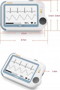 Viatom Monitor zdrowia lekarski: EKG Holter Pulsoksymetr Termometr Checkme PRO 10