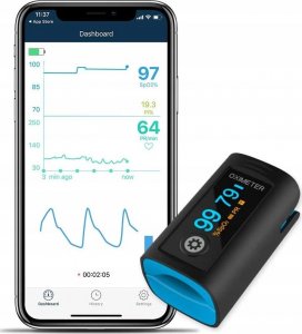 Pulsoksymetr Wellue Pulsoksymetr medyczny certyfikowany z Bluetooth 6