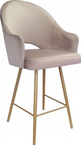 Atos Hoker krzesło barowe Velvet podstawa złota kolory 1