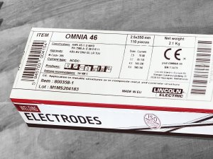 Lincoln Electric ELEKTRODA RUTYLOWA 2,5mm 350mm 2,1kg OMNIA 46 LINCOLN ELECTRIC 5