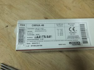 Lincoln Electric ELEKTRODA RUTYLOWA 3,2mm 350mm 2,3kg. OMNIA 46 LINCOLN ELECTRIC 7