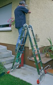 Krause DRABINA PRZEGUBOWA MULTIMATIC 4X3 Z PLATFORMĄ MONTO KRAUSE 17