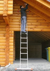 Krause DRABINA PRZEGUBOWA MULTIMATIC 4X3 Z PLATFORMĄ MONTO KRAUSE 19