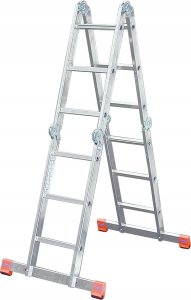 Krause DRABINA PRZEGUBOWA MULTIMATIC 4X3 Z PLATFORMĄ MONTO KRAUSE 20