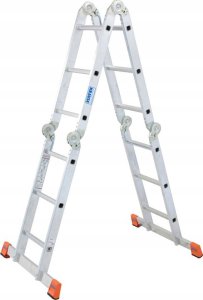 Krause DRABINA PRZEGUBOWA MULTIMATIC 4X3 Z PLATFORMĄ MONTO KRAUSE 2