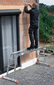 Krause DRABINA PRZEGUBOWA MULTIMATIC 4X3 Z PLATFORMĄ MONTO KRAUSE 21