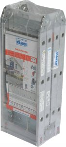 Krause DRABINA PRZEGUBOWA MULTIMATIC 4X3 Z PLATFORMĄ MONTO KRAUSE 4