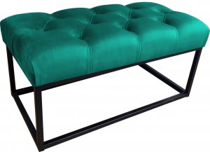 Atos Ławka CHESTERFIELD LOFT MG20 pufa podnóżek metal 1