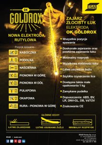 Esab Elektrody Ok Goldrox 2,5mm 350mm 2,5kg (4659253510) 3