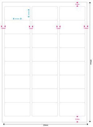 MediaRange Etykiety białe 63,5x33,9mm 1200 sztuk (MRINK150) 3