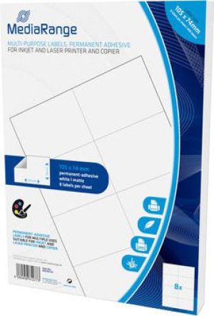 MediaRange Etykiety białe 105x74mm, 400 sztuk (MRINK145) 2