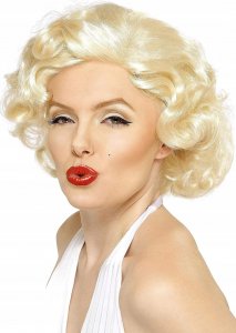 Korbi PERUKA Marilyn Monroe BLOND WŁOSY KRĘCONE W56 1