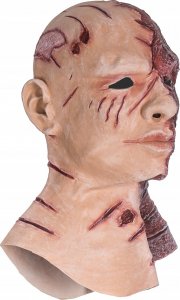 Korbi Lateksowa maska BURNED potwór HALLOWEEN mężczyzna 1