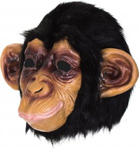 Korbi Profesjo. lateksowa maska SZYMPANS głowa szympansa 1
