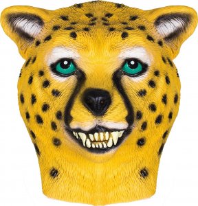 Korbi Profesjonalna lateksowa maska GEPARD głowa geparda 1