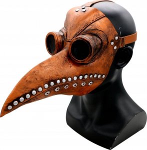 Korbi Maska PLAGUE DOCTOR DŻUMA PTAK BLACK MASK ZARAZA Z 2
