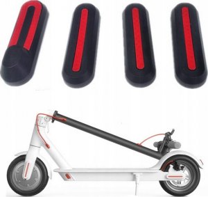 Korbi ODBLASKOWE ZAŚLEPKI KÓŁ DO XIAOMI M365 4szt BIAŁE 3