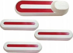 Korbi ODBLASKOWE ZAŚLEPKI KÓŁ DO XIAOMI M365 4szt BIAŁE 6