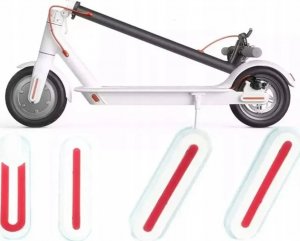 Korbi ODBLASKOWE ZAŚLEPKI KÓŁ DO XIAOMI M365 4szt BIAŁE 7