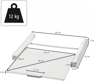 Xavax Łącznik do pralek i suszarek z półką xavax 5