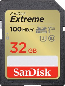 Karta SanDisk Extreme SDHC 32 GB Class 10 UHS-I/U3 V30 (SDSDXVT-032G-GNCIN) 1