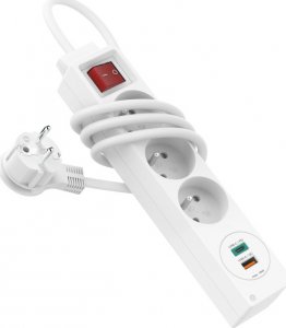 Listwa zasilająca Hama 3gn 3 gniazda 1.4 m biała (441337570000) 3