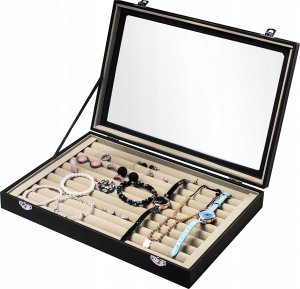 Korbi SZKATUŁKA PUDEŁKO NA PIERŚCIONKI E1 TACA 4