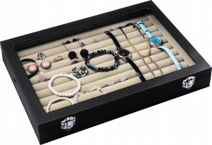 Korbi SZKATUŁKA PUDEŁKO NA PIERŚCIONKI E1 TACA 5