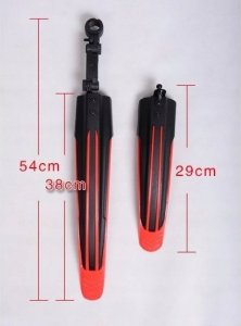 Korbi BŁOTNIKI ROWEROWE KOMPLET 2 SZT MTB 24-26 czerwony 4