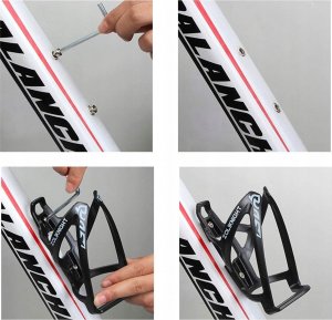 Korbi UCHWYT KOSZYK NA BUTELKĘ BIDON DO ROWERU NA RAMĘ 1 3