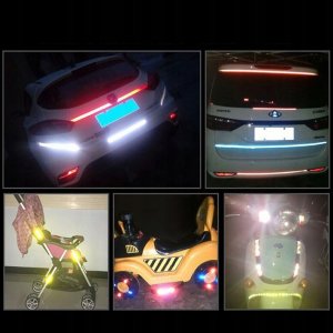 Korbi TAŚMA ODBLASKOWA SAMOPRZYLEPNA ŻÓŁTA 8M 2