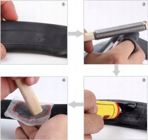 Korbi ŁATKI DO DĘTEK Z MOCNYM KLEJEM 48szt ROWEROWE 4