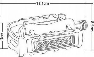 Korbi PEDAŁY ROWEROWE ALUMINIOWE MTB TREKKING 2szt 2