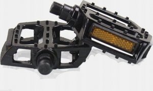 Korbi PEDAŁY ROWEROWE ALUMINIOWE PLATFORMOWE CZARNE 2szt 2